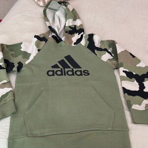 Adidas Kids' Olive Camo Hoodie